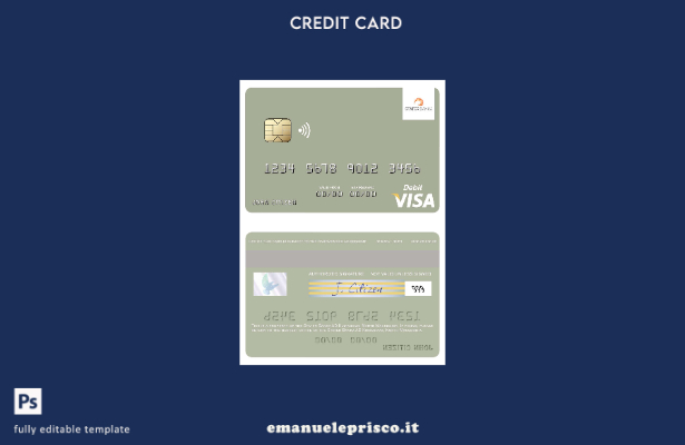 modello di carta di debito visto stile verificato Macedonia del Nord Stater Bank